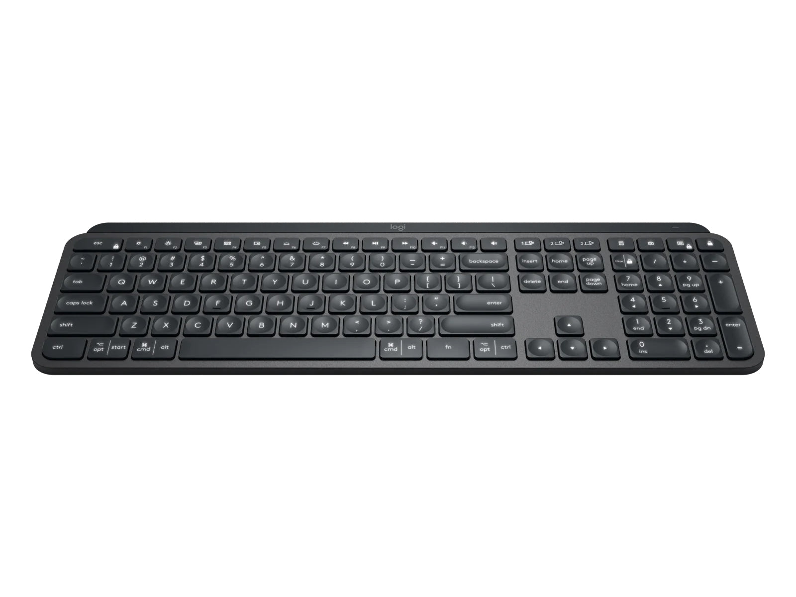 Logitech MX Keys Wireless Rechargeable Illuminated Keyboard (920-009294) Monitors.com 