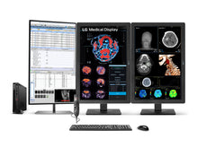 Estação Completa de Radiologia Geral PACS | Dual LG Monitor Colorido de 24" 2MP | Lenovo ThinkStation P3 Tiny Estação de Trabalho | Microfone para Ditado | Monitor de Lista de Trabalho (24HR513CP3T)