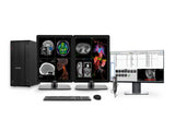 Complete PACS General Radiology Station | Barco Nio MDNC-3421 3MP Color Medical Displays | Workstation PC | Dictation Mic | Worklist Monitor (3421Z4R)