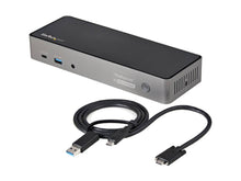 StarTech.com Thunderbolt USB-C USB-A Hybrid Universal Triple Monitor Docking Station, 4K DisplayPort & HDMI for Laptops (DK31C3HDPD)