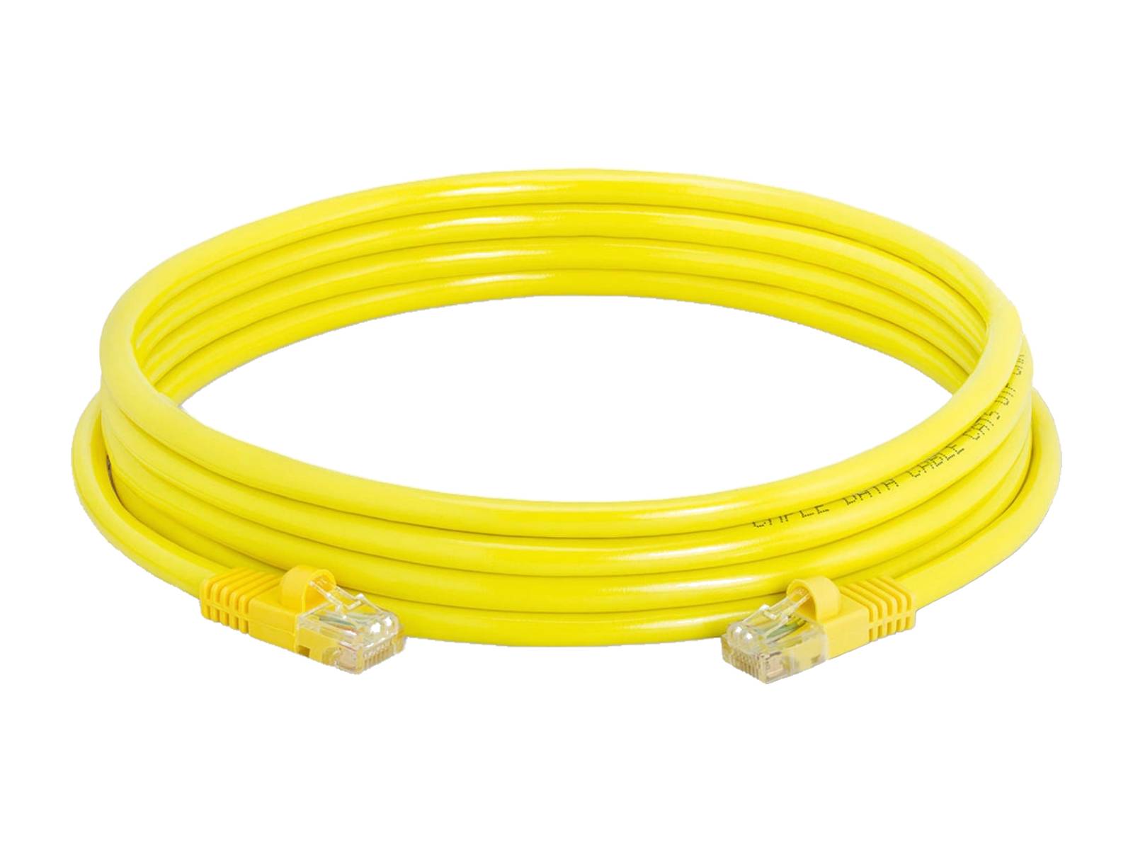 Monitors.com Cat5E Snagless UTP Patch Cable 10ft (Yellow)