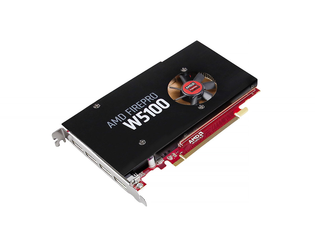 Tarjeta gráfica AMD FirePro W5100 de 4 GB de cuatro cabezales (100-505737)