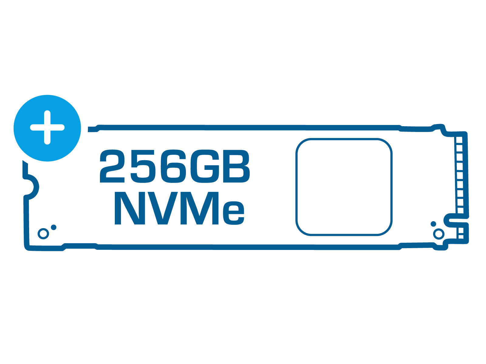 Stockage supplémentaire jusqu'à 256 Go NVMe Monitors.com