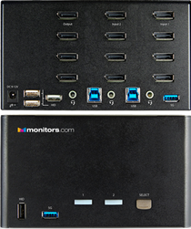 Quad DP KVM Switch with EDID Support
