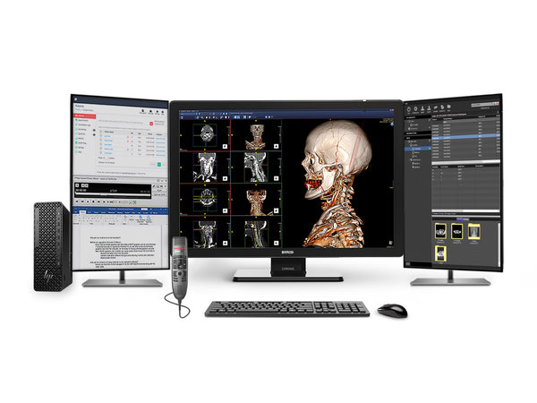 Complete PACS General Radiology Station | Barco Coronis MDCC-6530 6MP Color LED Display | HP Z2 SFF G1i Workstation | Dictation Mic | Worklist Monitor (6530Z4G5)
