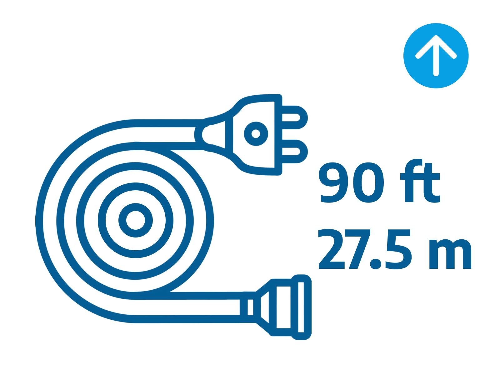 DJ-MC275 90ft Verlängerungskabel für Stromversorgung (EIZO FHD Monitore - EX2621, EX2721, EX3220)