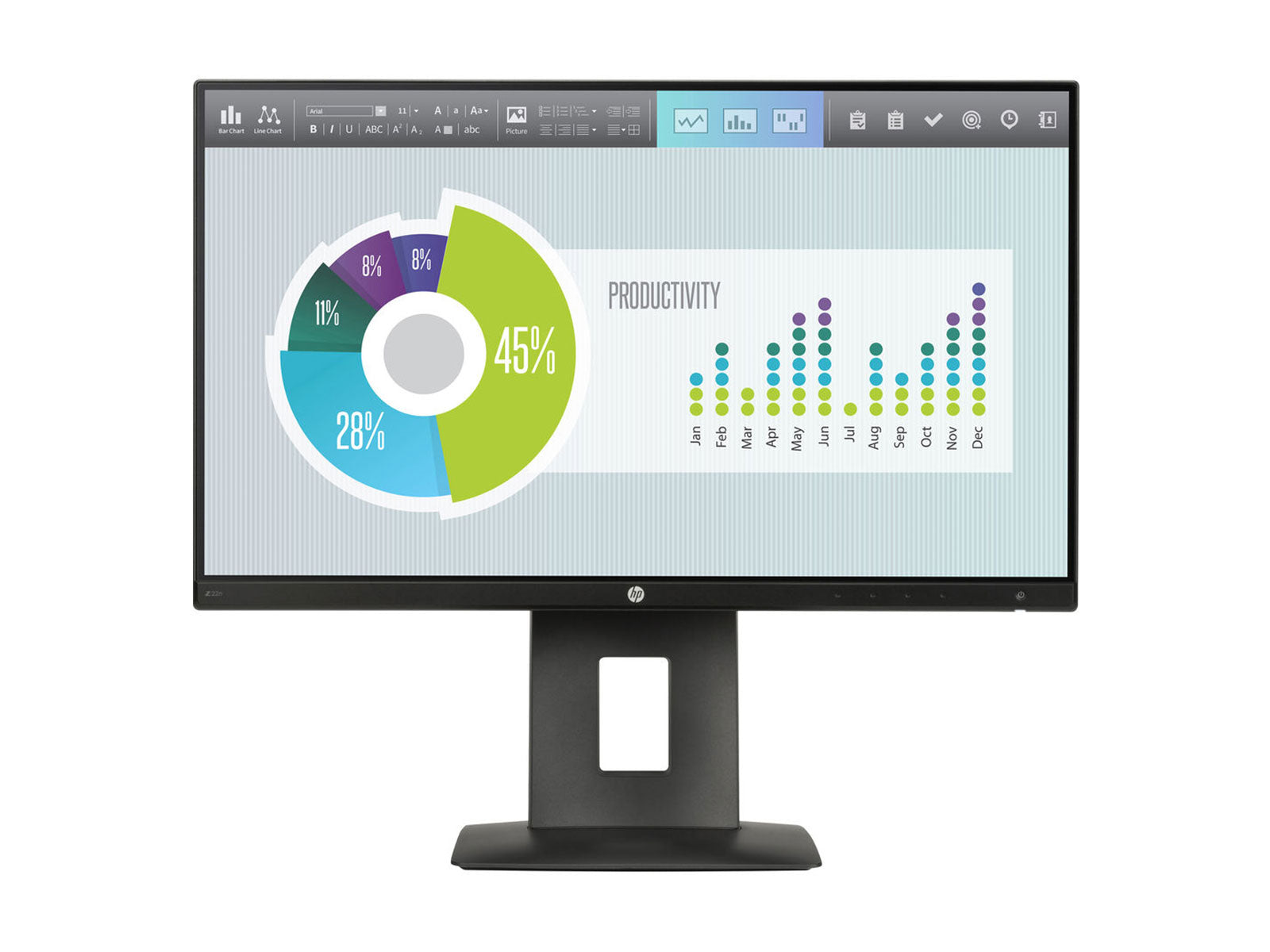HP Z22n 21.5" FHD 1920 x 1080 IPS Display Monitor (M2J71A4#ABA) Monitors.com 