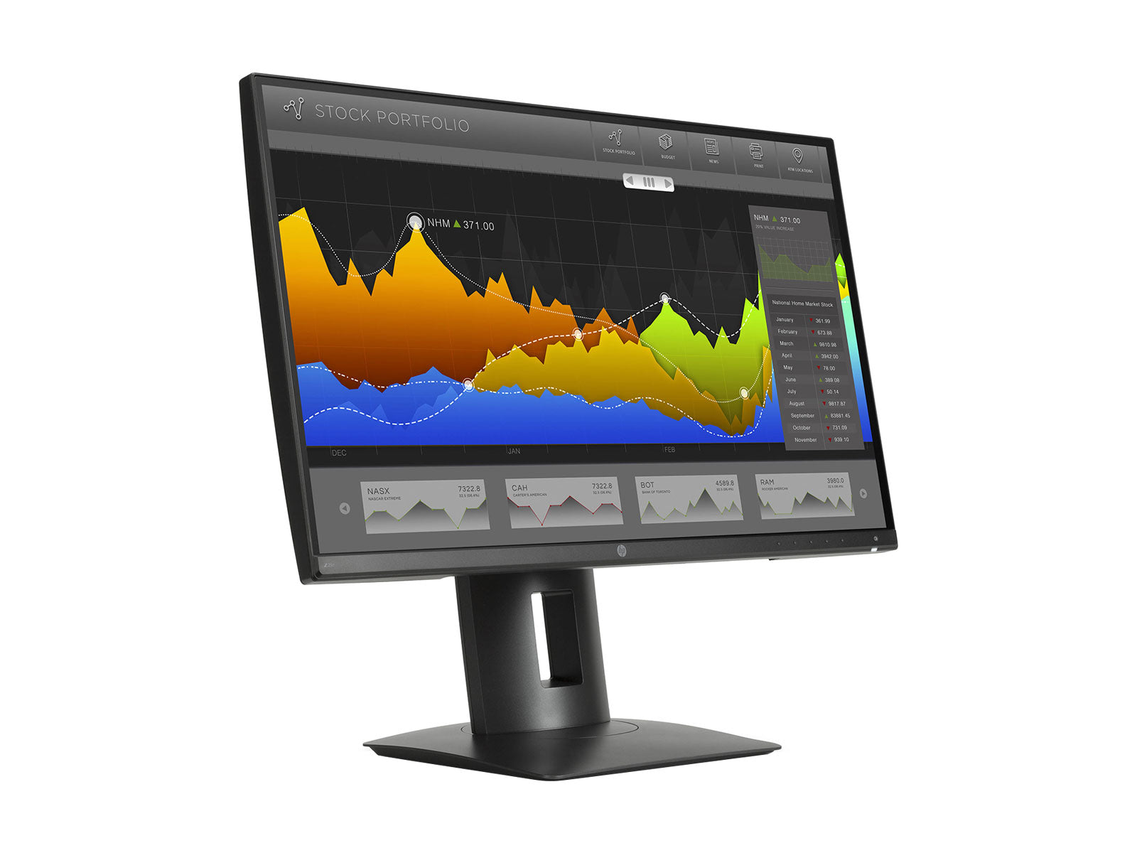 HP Z25n 25" WQHD 2560 x 1440 IPS Display Monitor (K7C01A8#ABA)