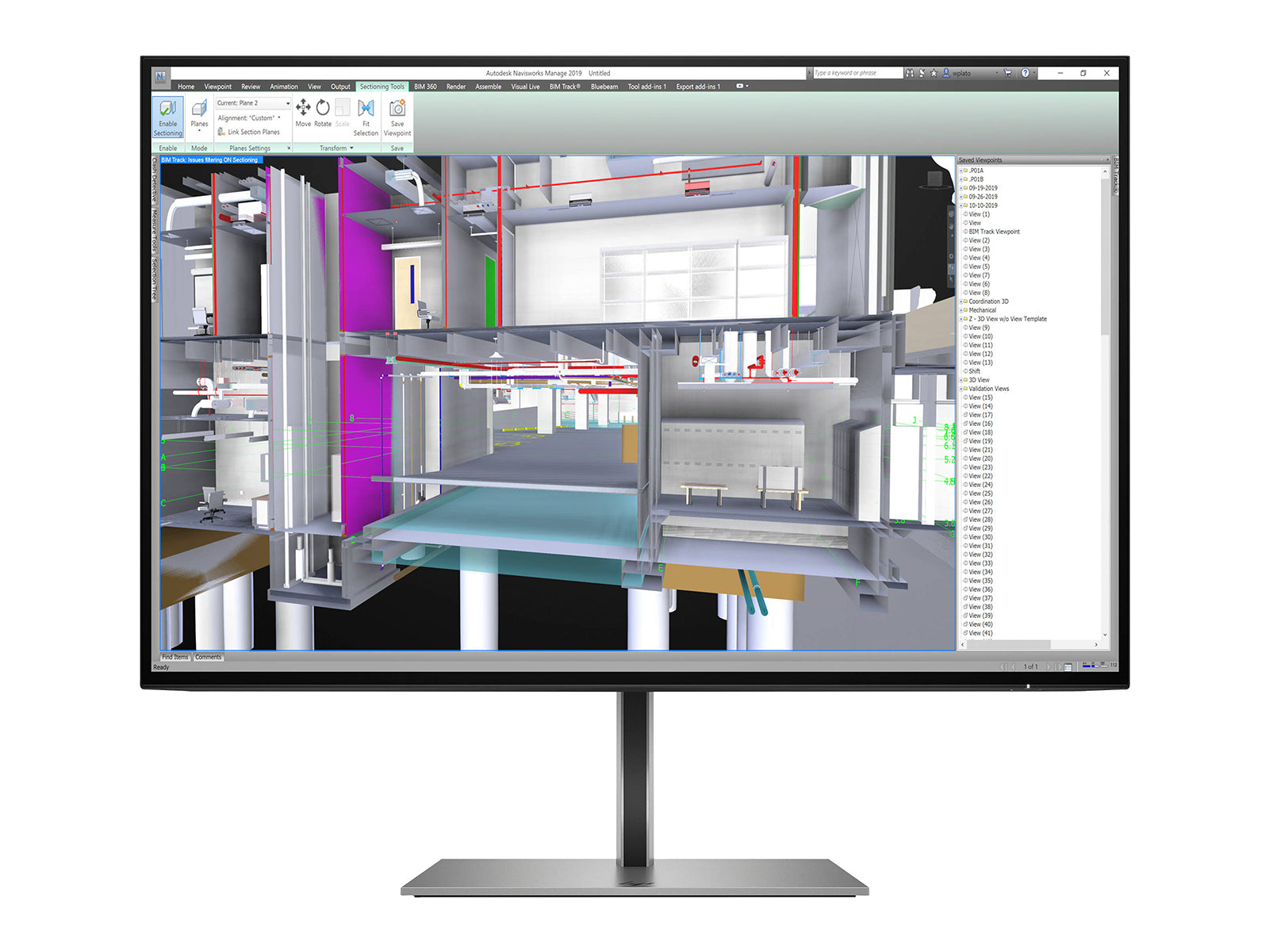 Station complète de radiologie générale PACS | Barco Écran LED couleur 6MP | Poste de travail HP | Micro de dictée | Moniteur de liste de travail (6430Z6G4)