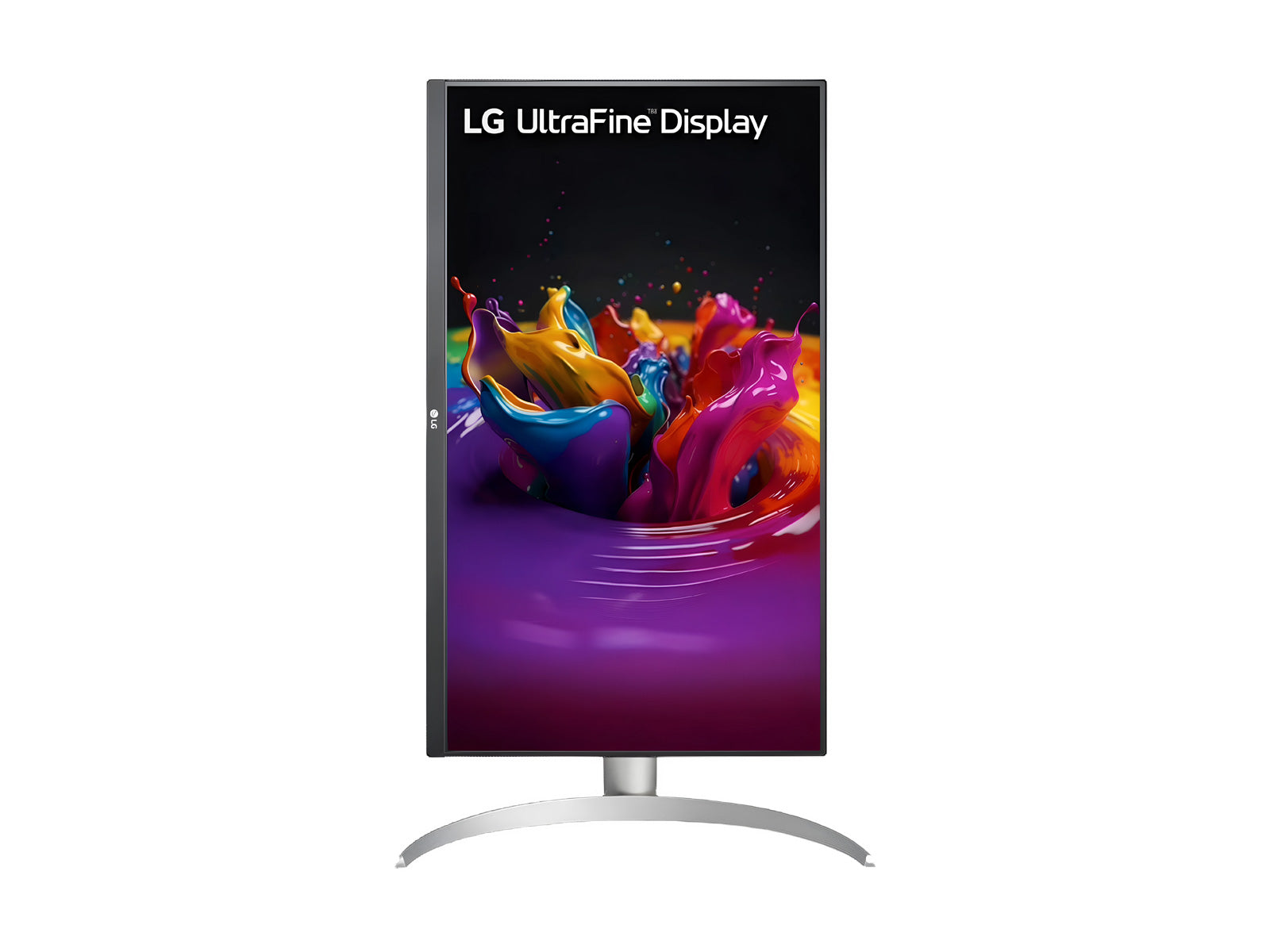 LG 27UP650K-W Seitlicher Bildschirm