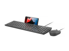 Lenovo Wired Mouse and Keyboard with Phone Holder | 310 Combo - US English (GX31R09775)