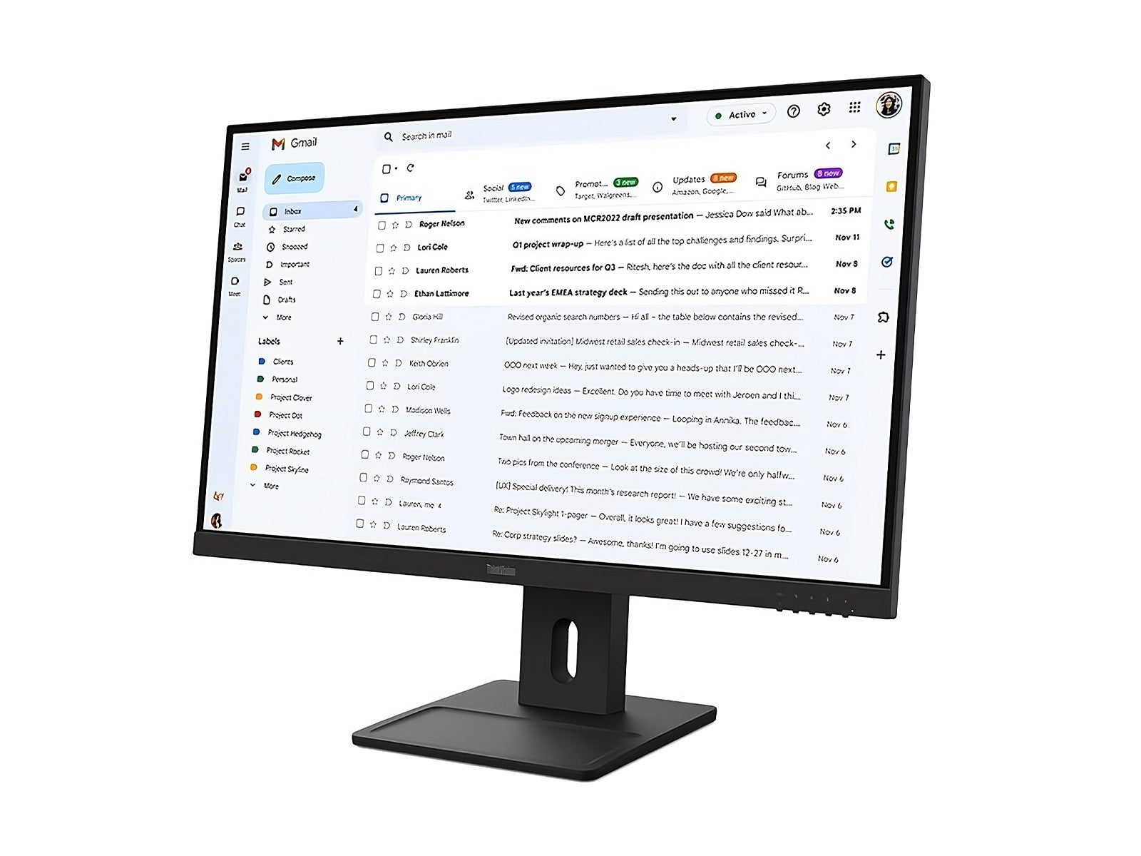 Lenovo ThinkVision E27-40 27" Full HD 1920 x 1080 Color Display Monitor (64BCMAR4US)