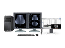 Complete PACS Mammography Reading Station | Barco MDMG-5121 5MP Grayscale Displays | HP Workstation | Dictation Mic | Worklist Monitor (MG5121Z4R)