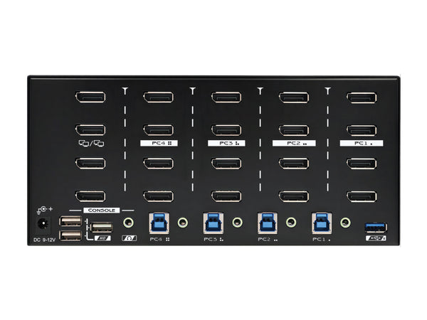 Monitors.com Quad-Workstations, Quad-Monitor 8K DisplayPort EDID KVM Switch (MEDKVM-8144)