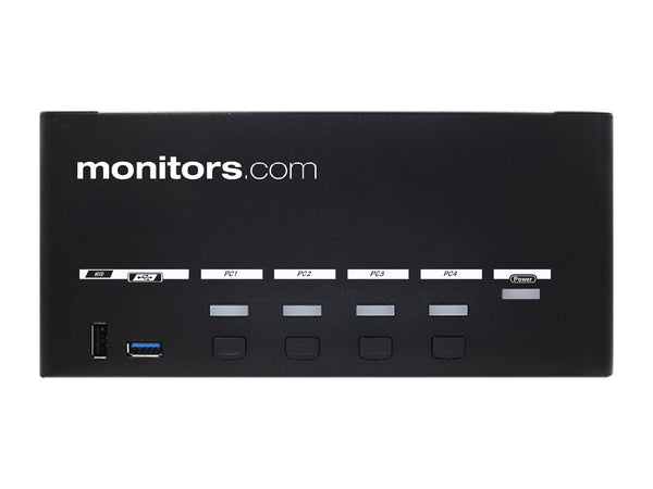 Monitors.com Quad-Workstations, Quad-Monitor 8K DisplayPort EDID KVM Switch (MEDKVM-8144)