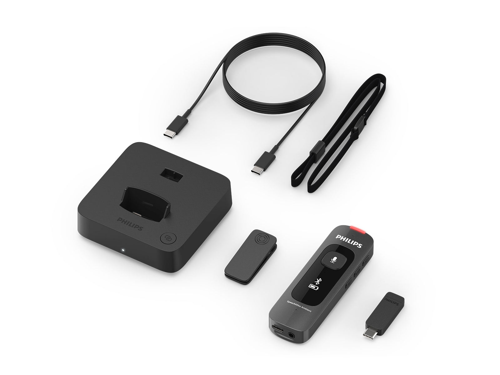 Philips SpeechMike Ambient Wearable AI Assistant Dictation Microphone (PSM5000)