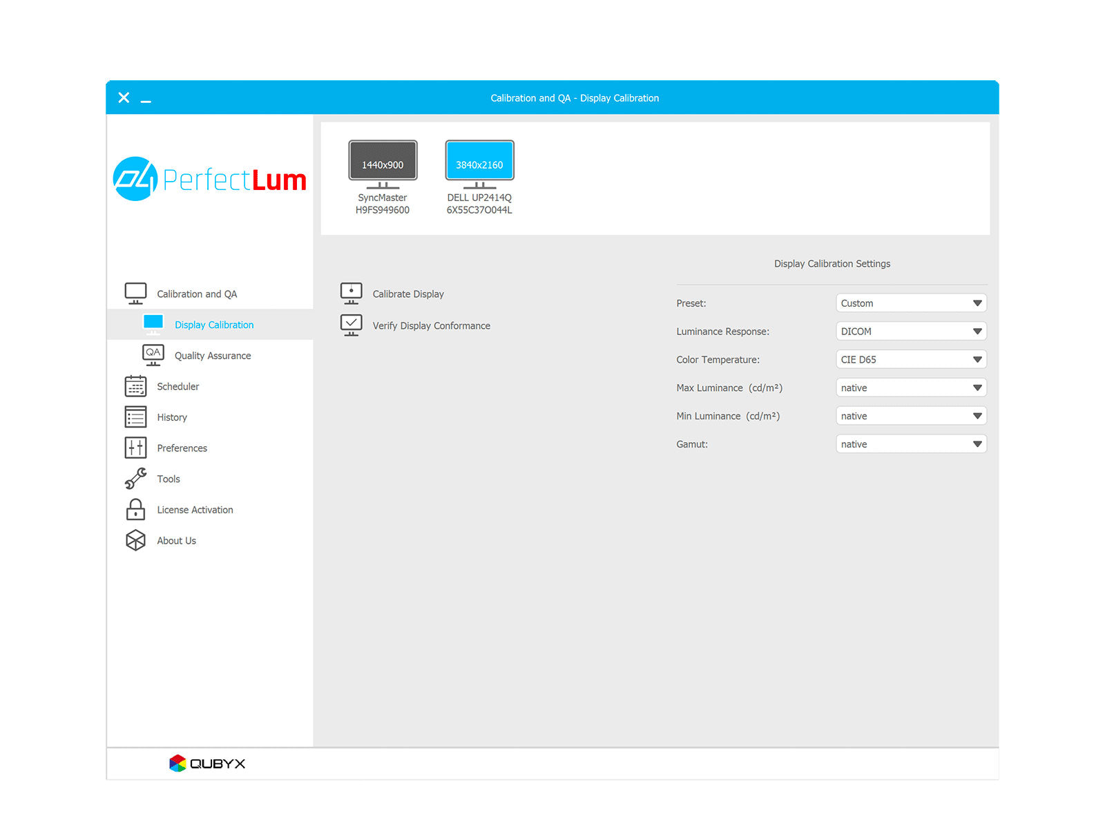 PerfectLUM Calibration Software for Medical Displays