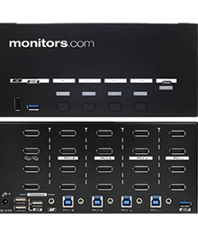 Quad-Workstation 8K DisplayPort KVM Switch
