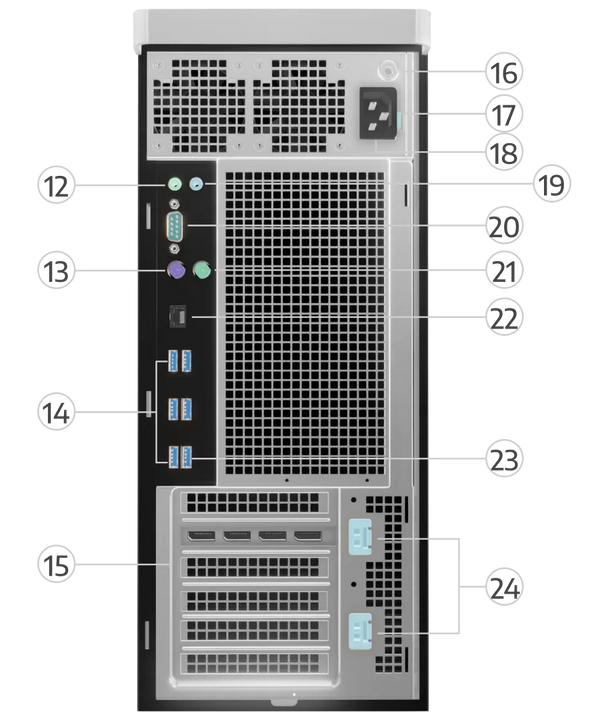 Rear View Ports & Slots
