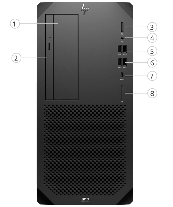 Porte e slot di visualizzazione interne