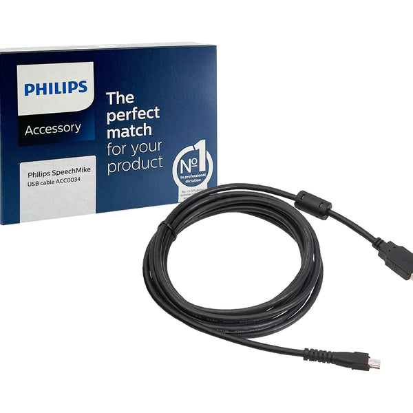 純正　USBケーブル ACC0034/00　8フィート　SpeechMike用 Amazon.com: PHILIPS ACC0034/00 Replacement 8 ft. USB Cable