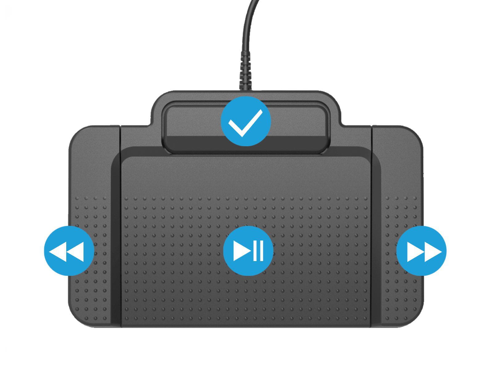 Control de pie USB resistente al agua Philips - 4 pedales mejorado (ACC2330) Monitors.com