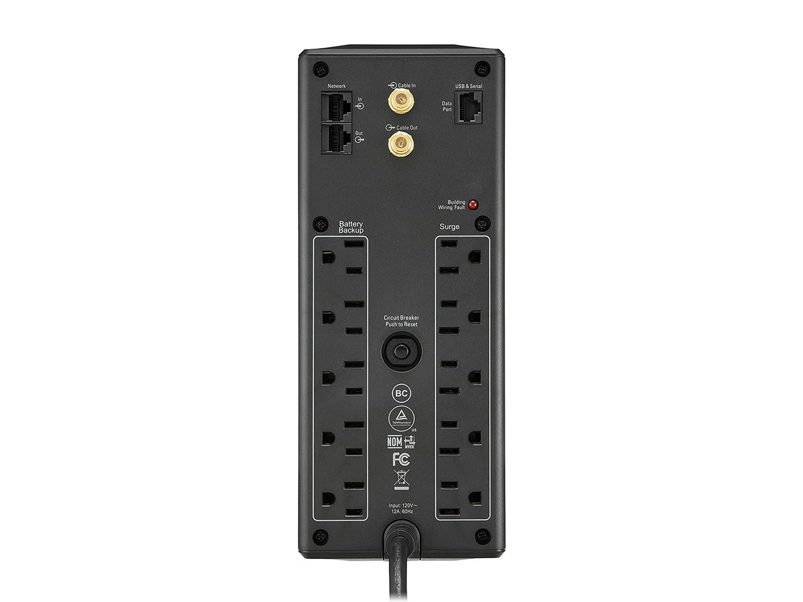 APC UPS, 1500VA UPS Battery Backup & Surge Protector with AVR, Back-UPS Pro Uninterruptible Power Supply (BX1500M)
