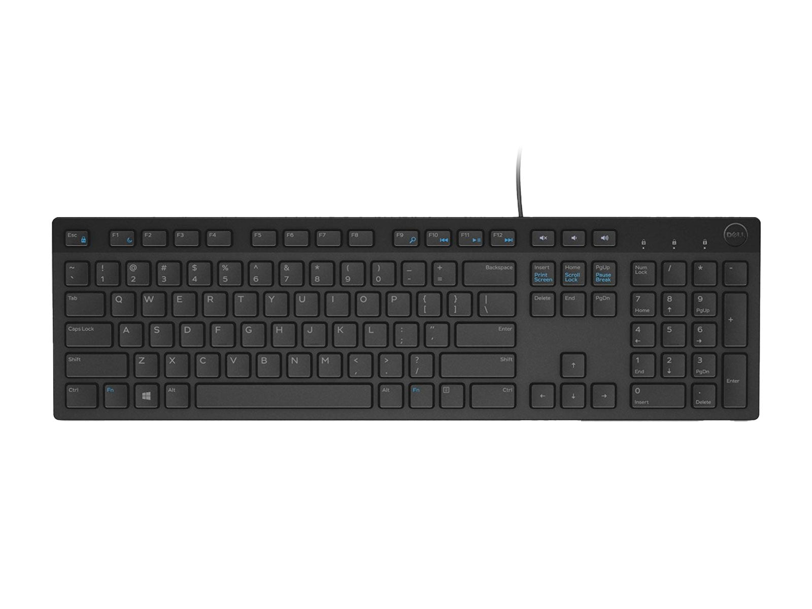 Dell KB216 Multimedia-Tastatur mit Kabel (580-ADMT) Monitors.com