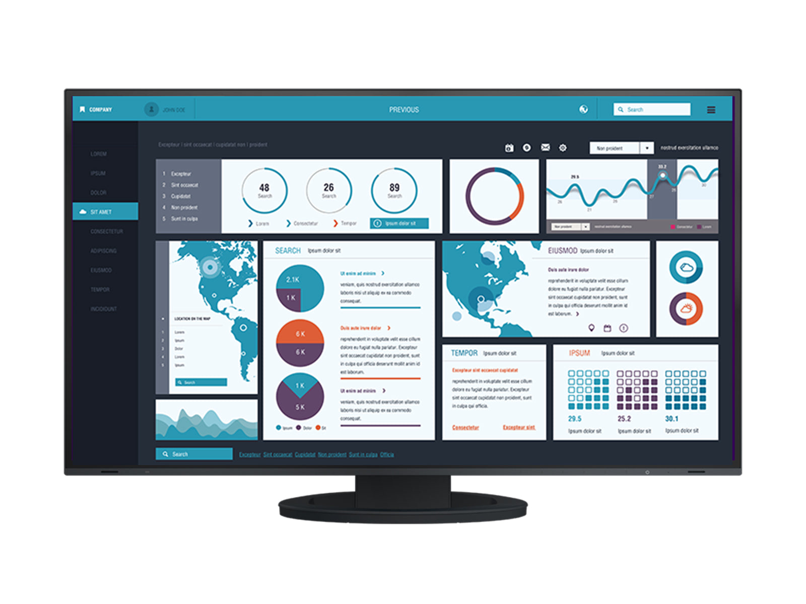 Eizo FlexScan EV2795 2560 x 1440 27" Farb-LED-Display-Monitor (EV2795FX-BK) Monitors.com