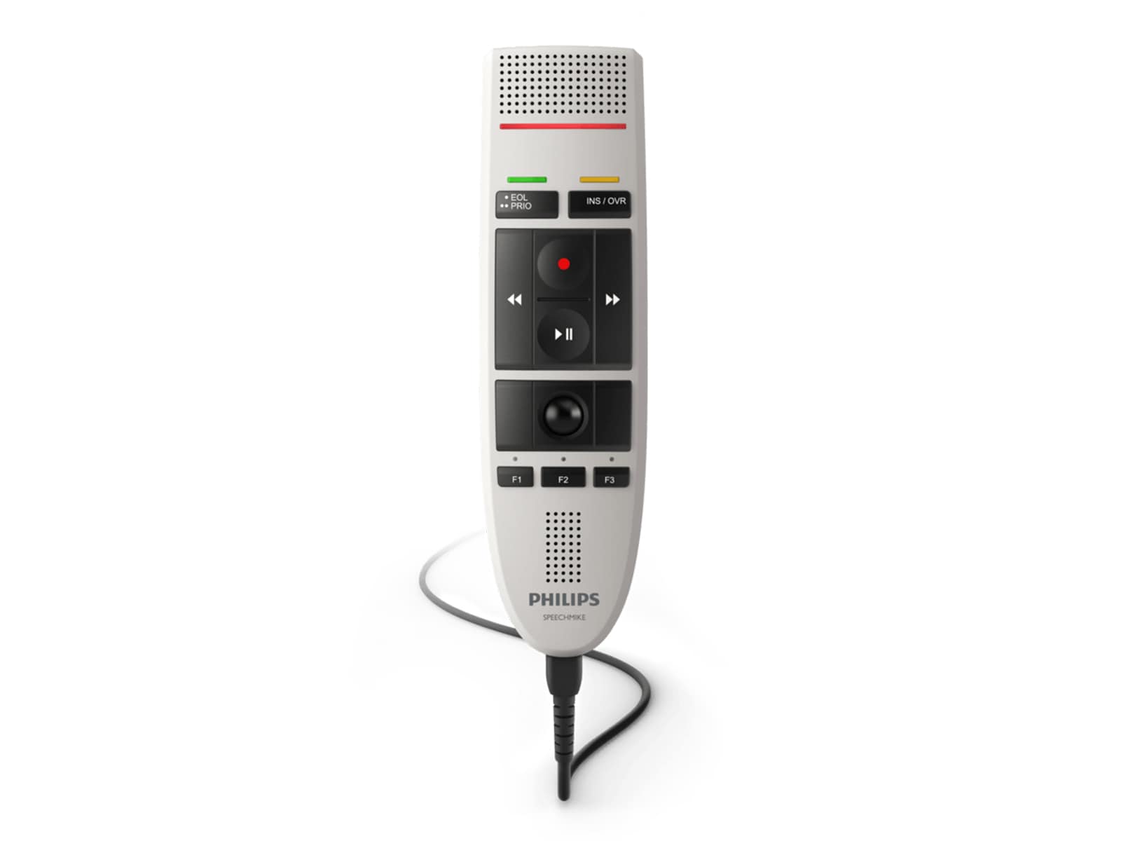 Microphone de dictée à bouton-poussoir Philips SpeechMike III Pro (LFH3200) Monitors.com