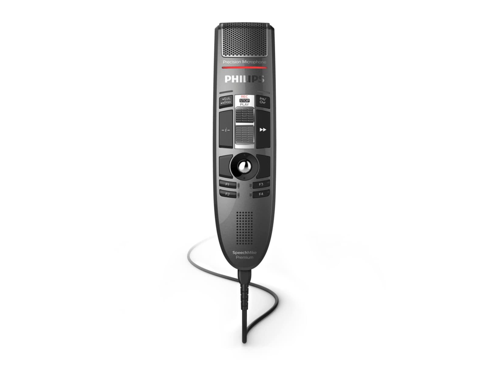 Philips SpeechMike Premium Micrófono de dictado con interruptor deslizante (LFH3510) Monitors.com