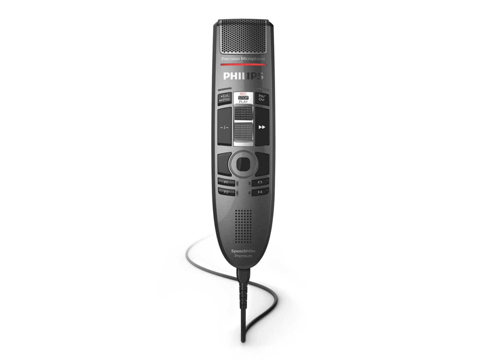 Philips SpeechMike Premium Touch-Schiebeschalter-Diktiermikrofon (SMP3710) Monitors.com