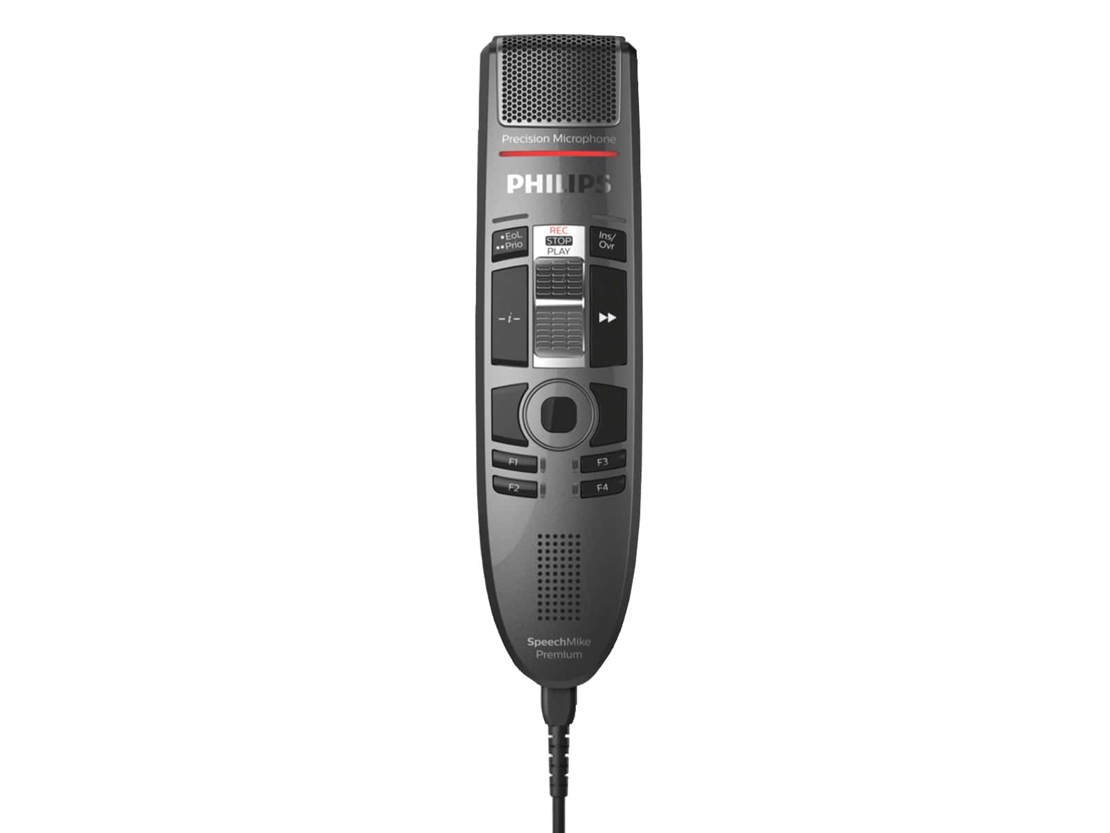 Microphone de dictée à interrupteur tactile Philips SpeechMike Premium (SMP3710) Monitors.com