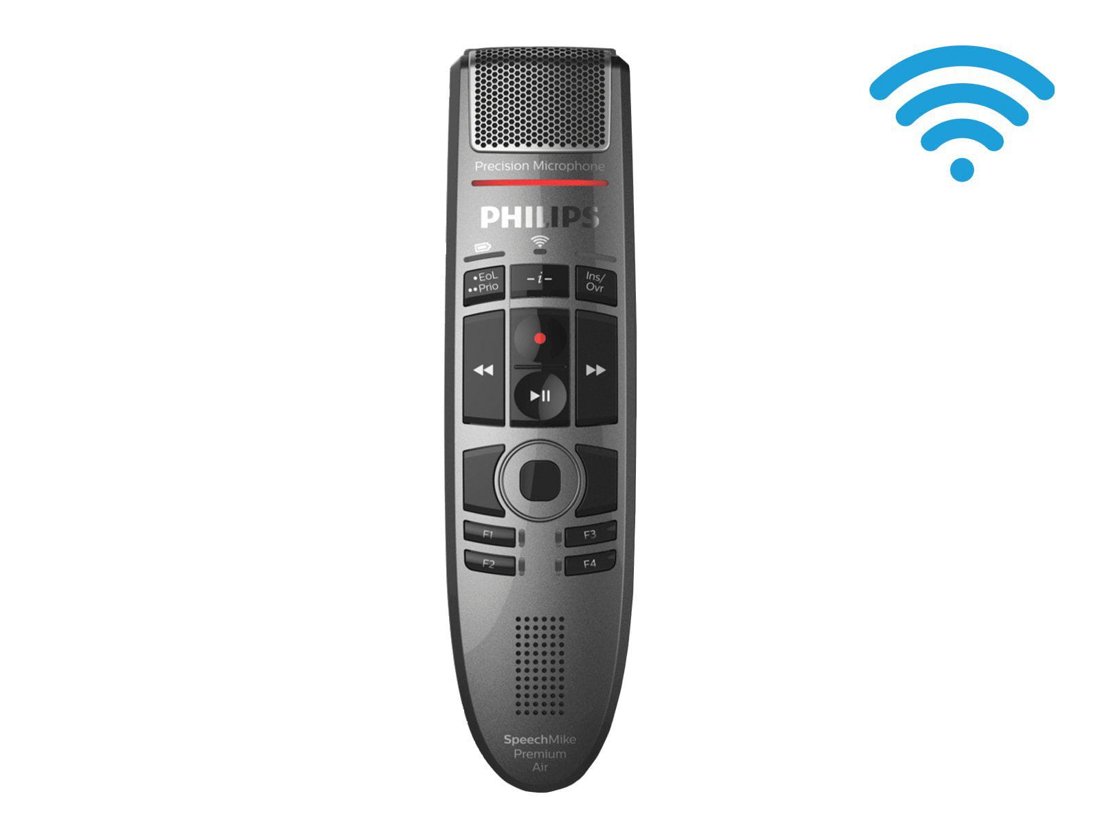 Philips SpeechMike Premium Air draadloze dicteermicrofoon met drukknop (SMP4000)
