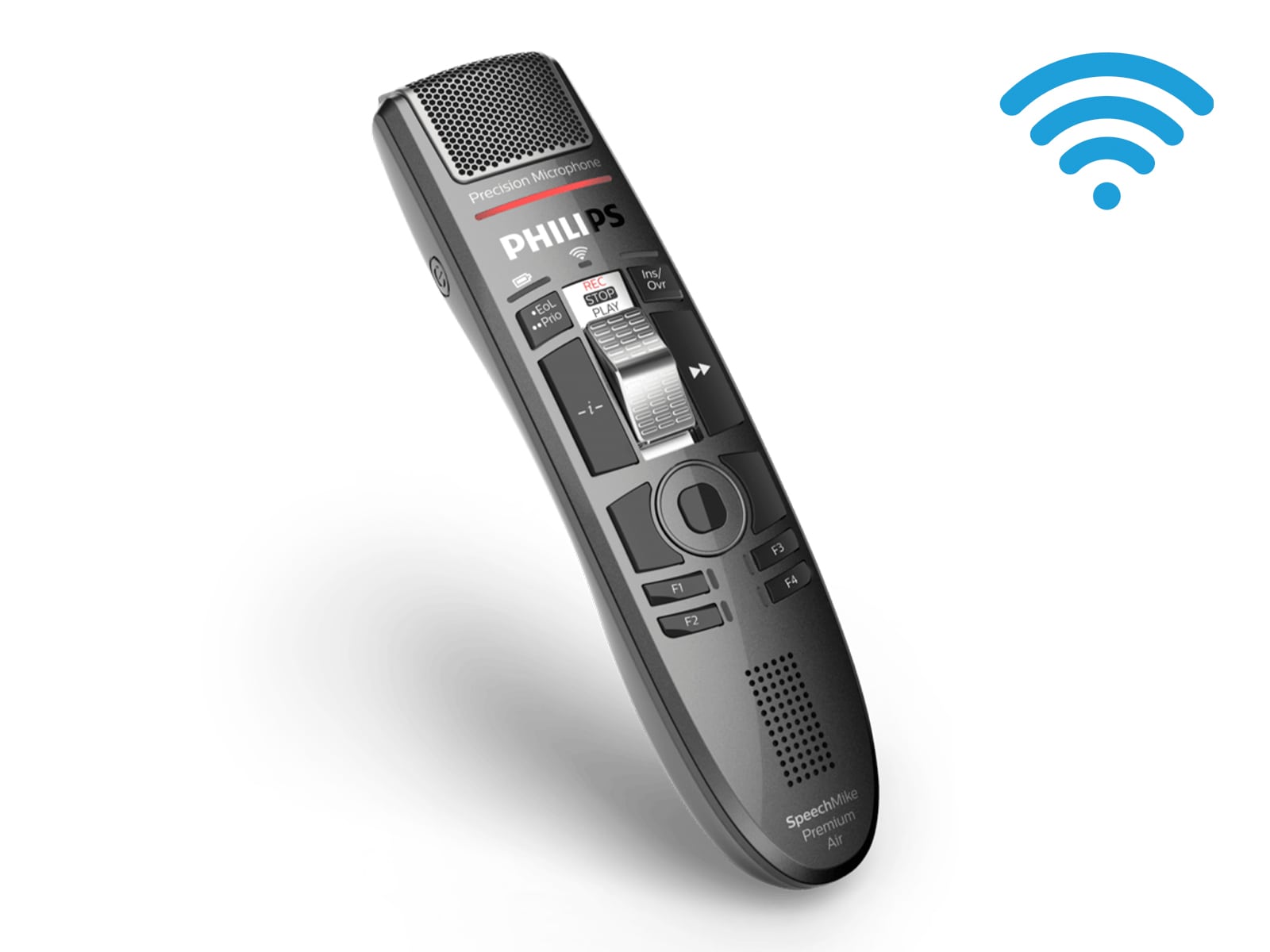 SpeechMike Air Wireless-Schiebeschalter-Diktiermikrofon (SMP4010) Monitors.com