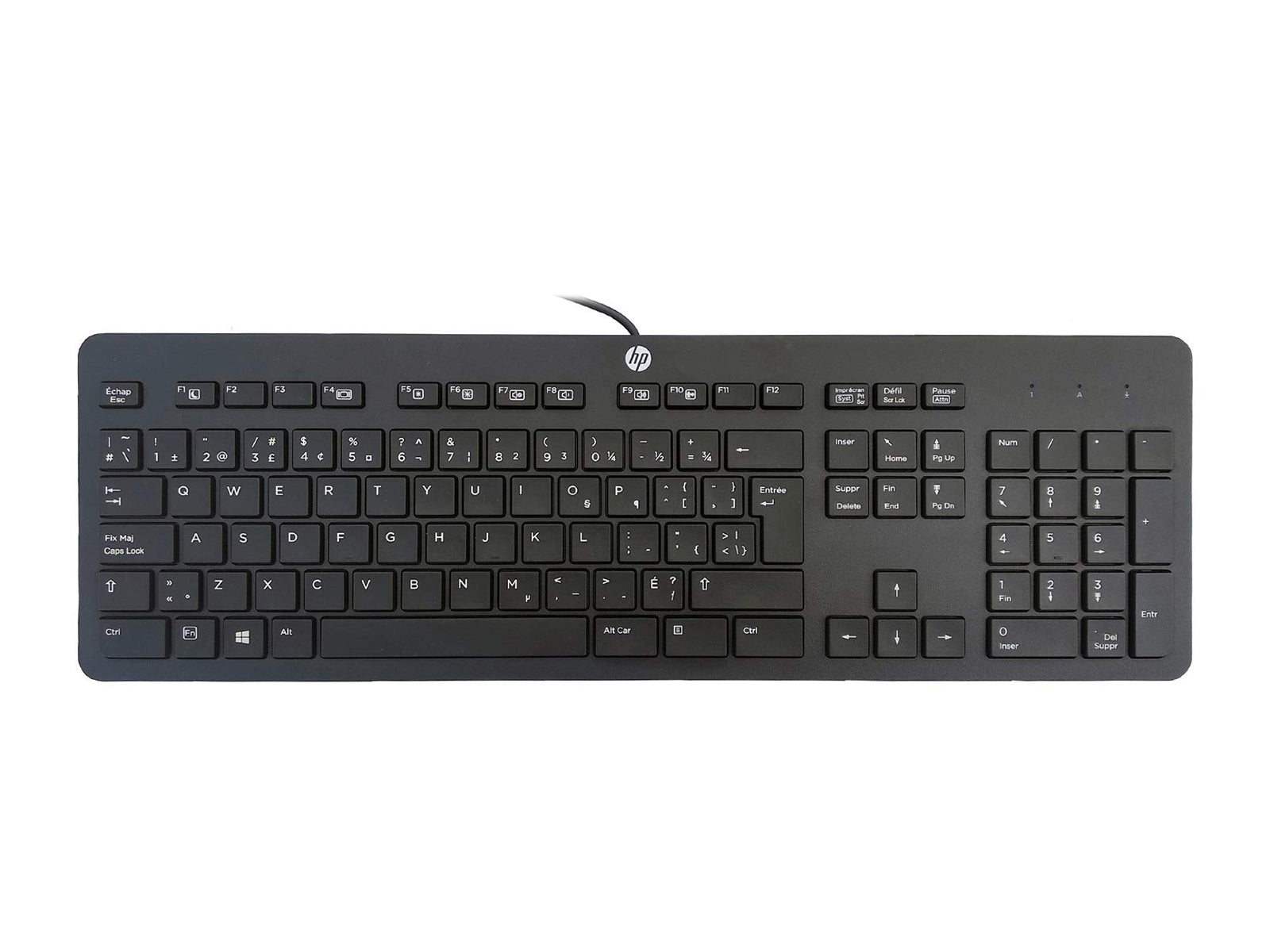 HP USB Slim Wired Keyboard (BTH48AT#ABA) Monitors.com 