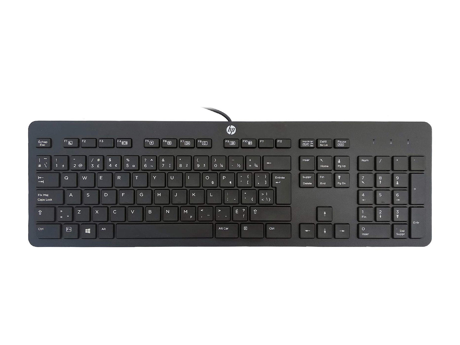 HP USB-Slim-Tastatur mit Kabel (Z9H48AT#ABA) Monitors.com