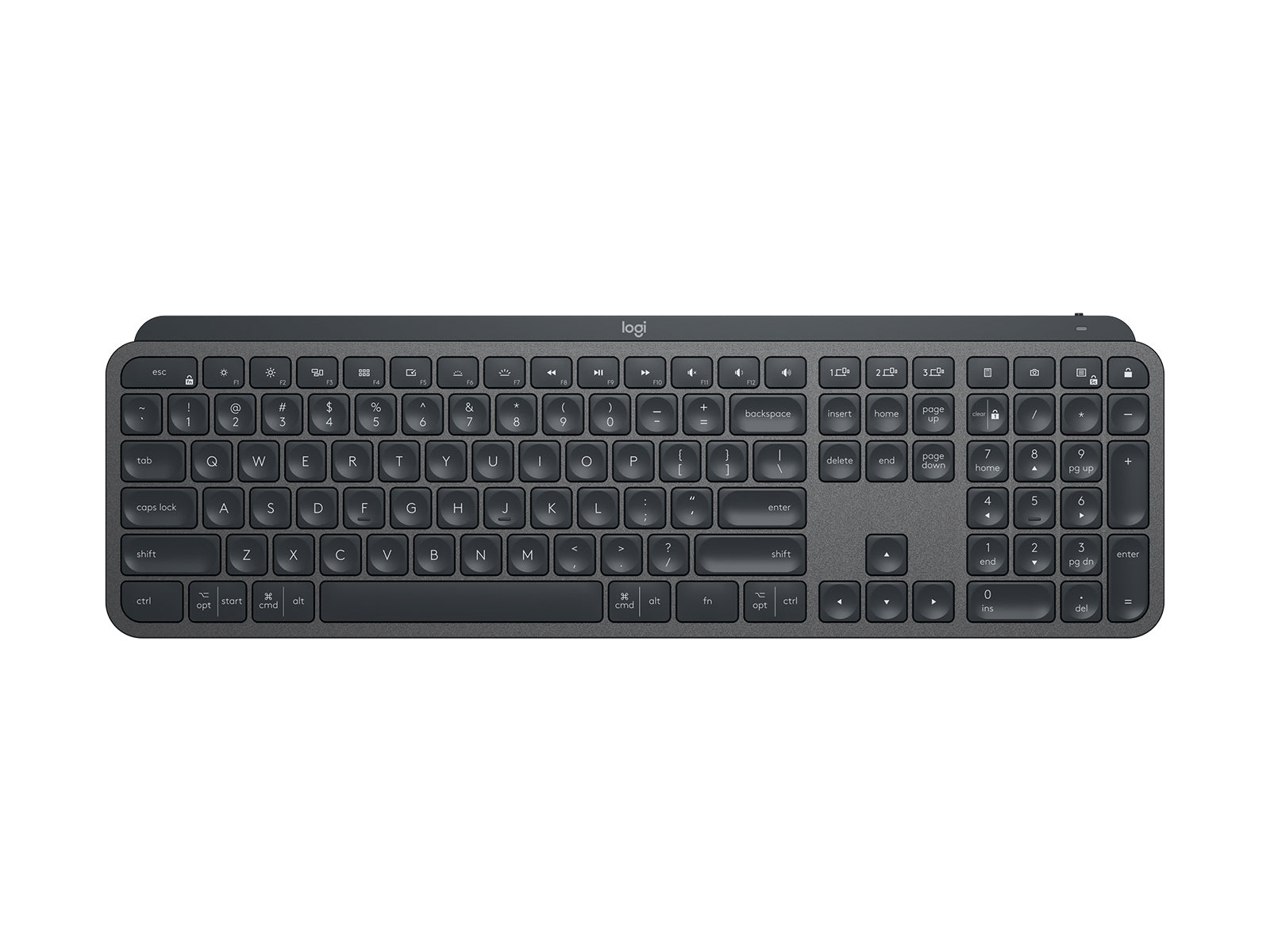 Logitech MX Keys kabellose wiederaufladbare beleuchtete Tastatur (920-009294) Monitors.com